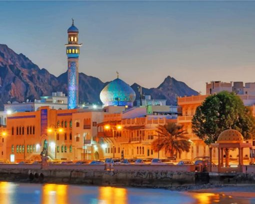 Muscat Oman paint by numbers