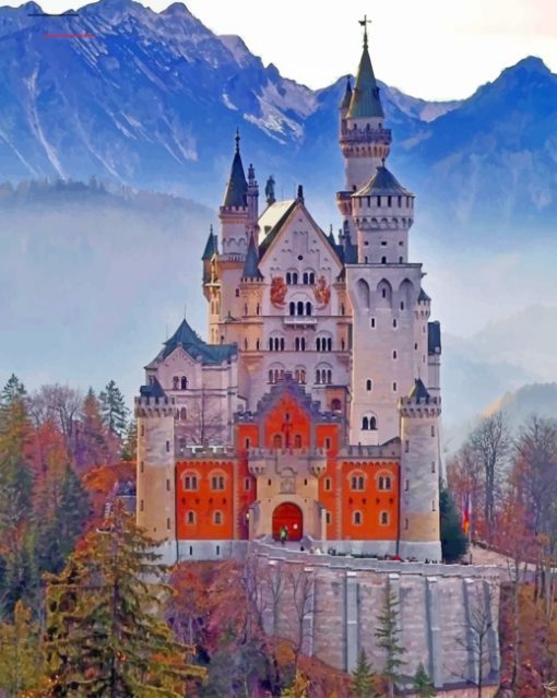 Neuschwanstein Castle Paint by numbers