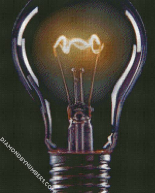old school light bulbs diamond paintings