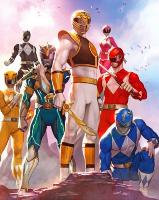 Power Rangers paint by numbers
