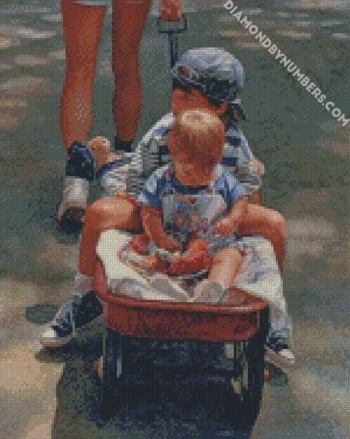 siblings by steve hanks diamond paintings