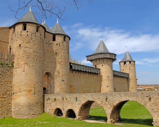 The City Of Carcassonne paint by numbers