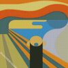 the scream pop art diamond painting