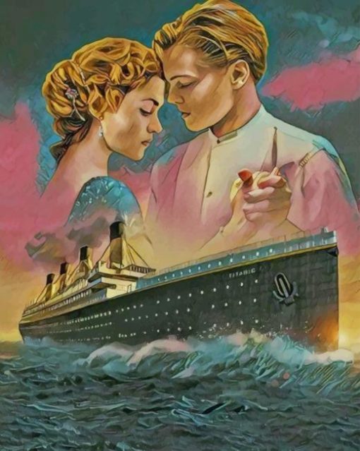 Titanic Jack And Rose Paint by numbers