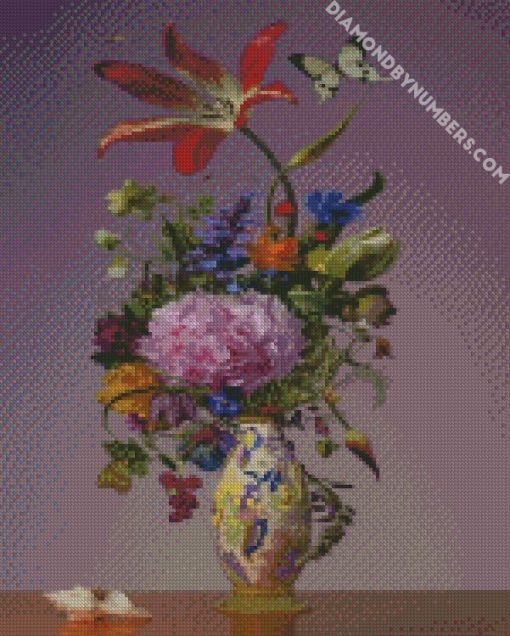 vintage aesthetic vase diamond painting