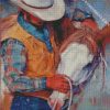 abstract cowboy diamond paintings