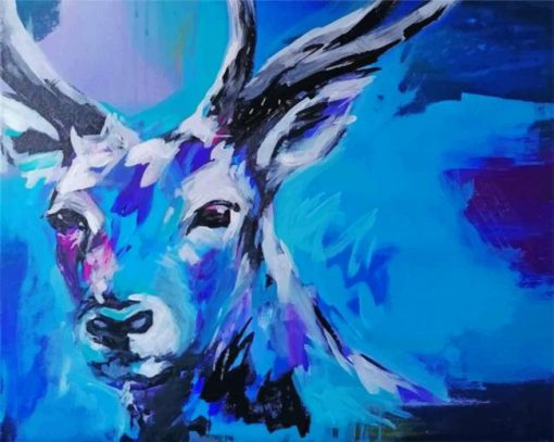 abstract-deer-paint-by-number