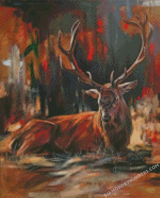 aesthetic abstract deer animal Diamond Paintings