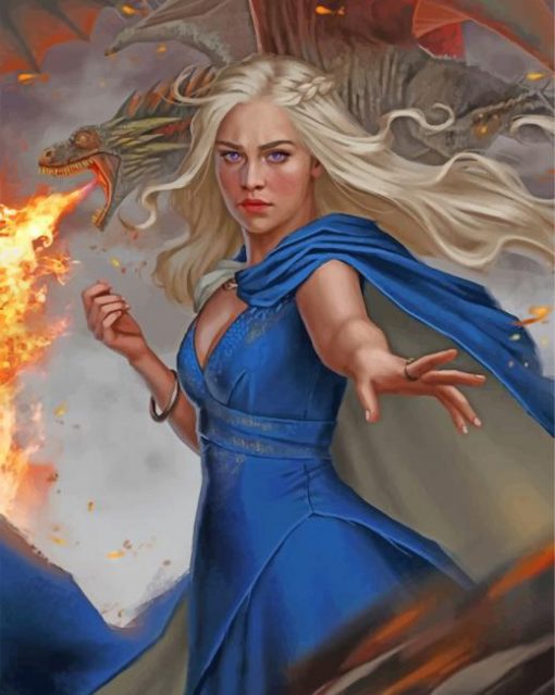 aesthetic-daenerys-targaryen-paint-by-numbers