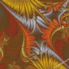 aesthetic orange and yellow fractal Diamond Paintings