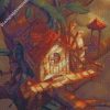 bird house diamond painting