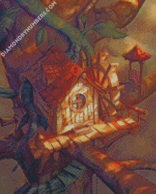 bird house diamond painting