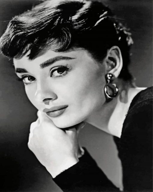 black-and-white-audrey-hepburn-paint-by-numbers