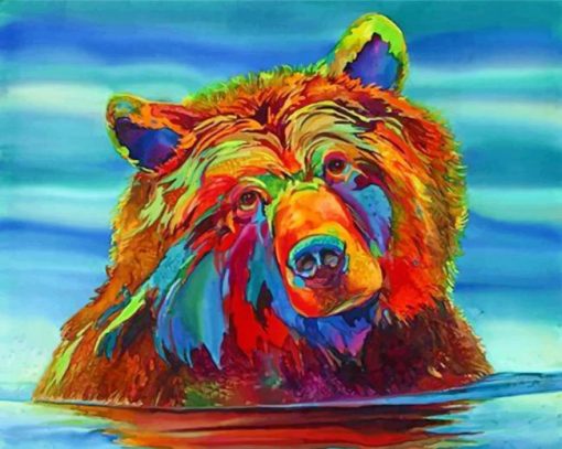 colorful-bear-in-the-water-paint-by-numbercolorful-bear-in-the-water-paint-by-number