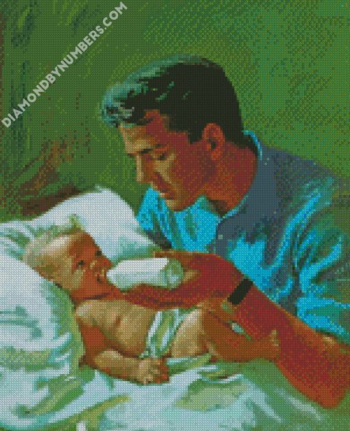 father and son diamond painting