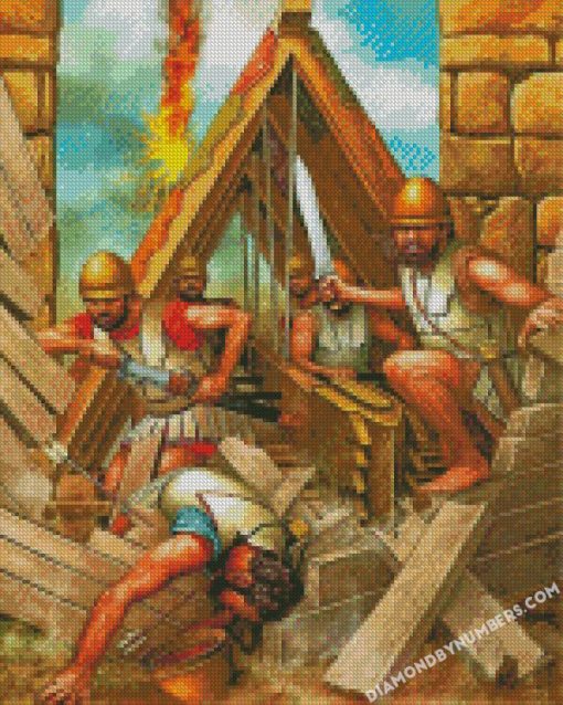 greeks batle scene diamond paintings