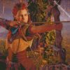 horizon zero dawn aloy with bow diamond painting