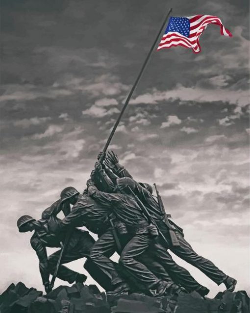 iwo-jima-memorial-paint-by-number