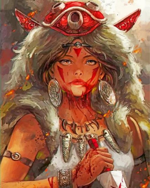 princess-mononoke-paint-by-number