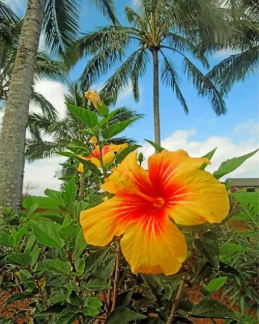 yellow-hibiscus-paint-by-numbers