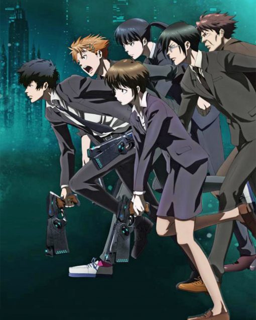 Aesthetic Psycho Pass Anime diamond painting