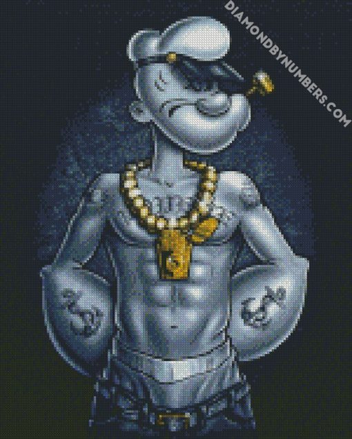 Gangster The Sailor man Popeye diamond painting