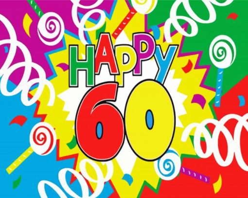 60th Birthday Diamond by numbers
