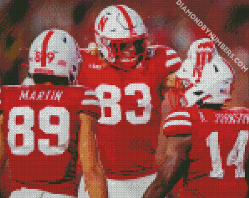 Nebraska Football paint by numbers