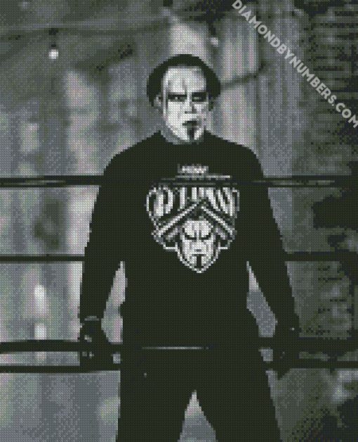 Black And White Aew Sting diamond painting