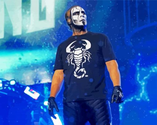Aew Sting diamond painting