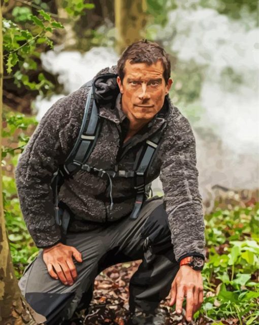 Bear Grylls paint by numbers