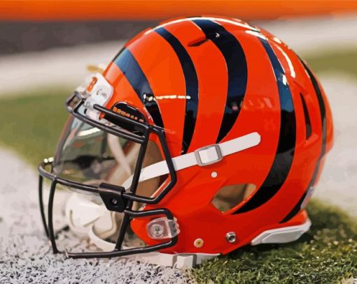 Cincinnati Bengals Team Helmet Diamond by numbers