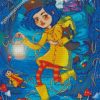 Coraline And Cat diamond painting