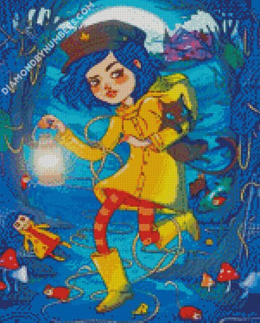 Coraline And Cat diamond painting