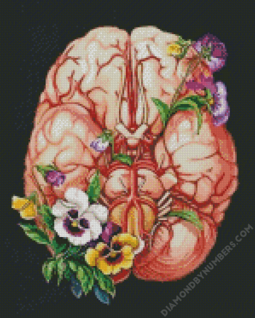 Floral Brain 5D Diamond Painting