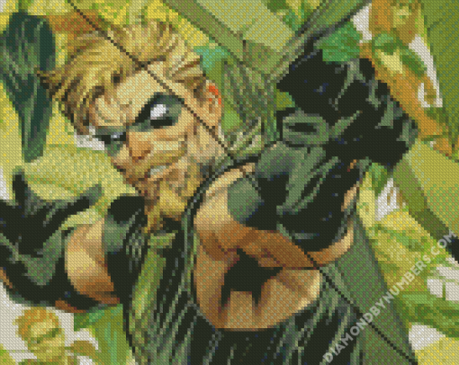 Aesthetic Green Arrow diamond painting