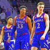 Kansas Jayhawks Mens Basketball Diamond by numbers