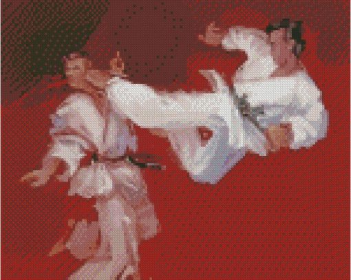 Karate Fighters diamond painting