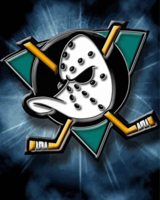 Mighty Ducks Logo paint by numbers