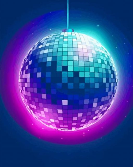Disco Ball paint by numbers
