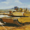 Aesthetic M1a1 abrams tank diamond paintings
