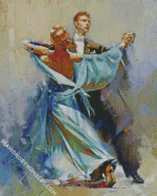 Abstract Ballroom Dancers diamond painting