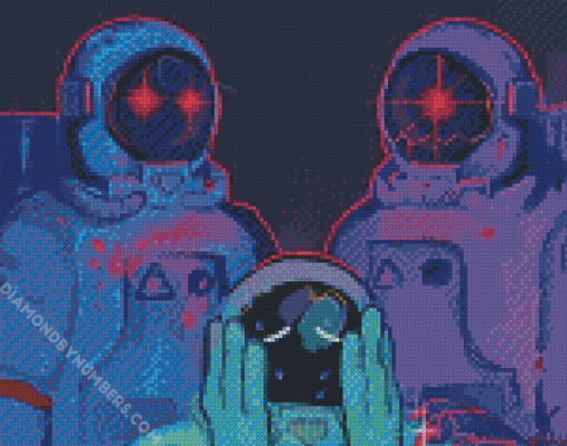 Aesthetic Amoung Us Game diamond paintings
