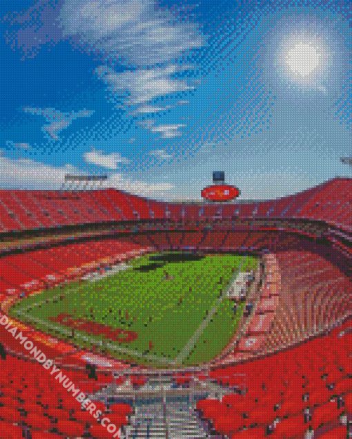 Arrowhead Stadium Missouri Diamond Painting