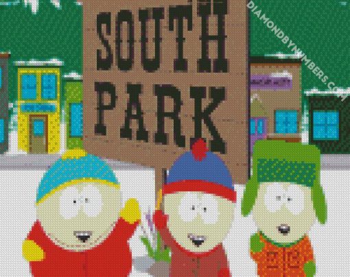 aesthetic South Park animation diamond painting