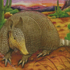 Armadillo in the desert diamond paintings