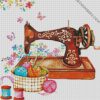 Brown Sewing diamond painting