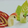 Red And Green apples birds Diamond Painting