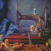 Retro Sewing Machine diamond painting