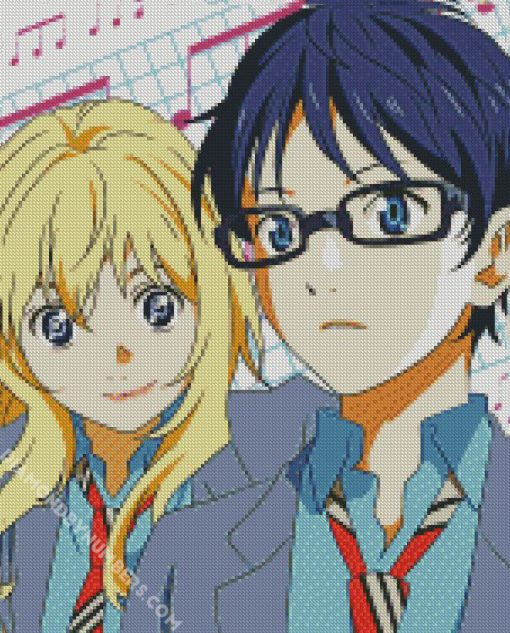 Your Lie In April manga diamond painting